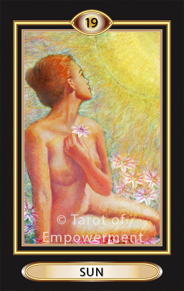 The Sun Card - Tarot of Empowerment Deck by Judith Sult and Gordana Curtis